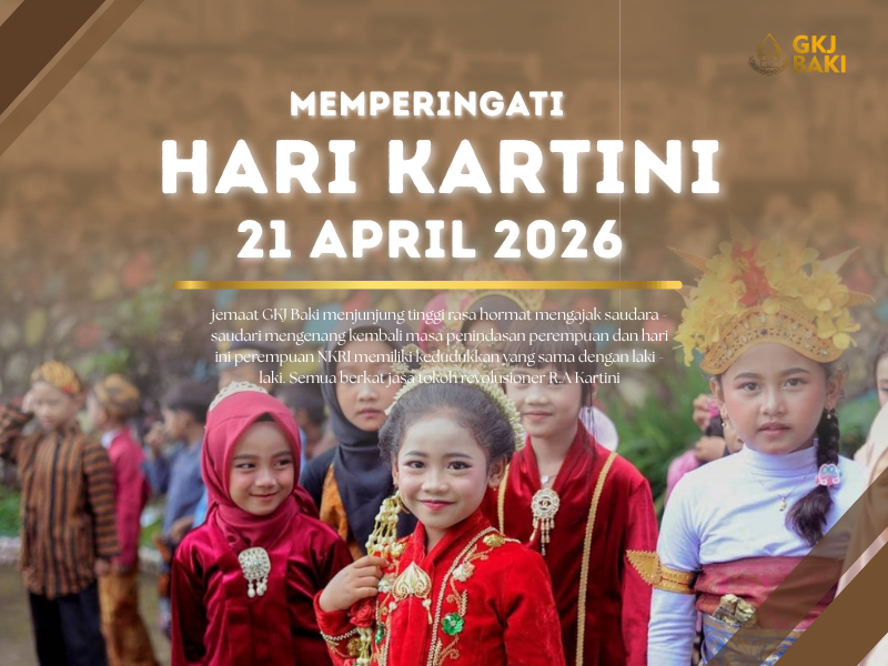 Memperingati Hari Kartini 2026, gereja kristen jawa, gkj, gkj baki, gereja kristen jawa baki, baki, sukoharjo, gkj klasis sukoharjo, klasis sukoharjo, klasis, sinode gkj, sinode 